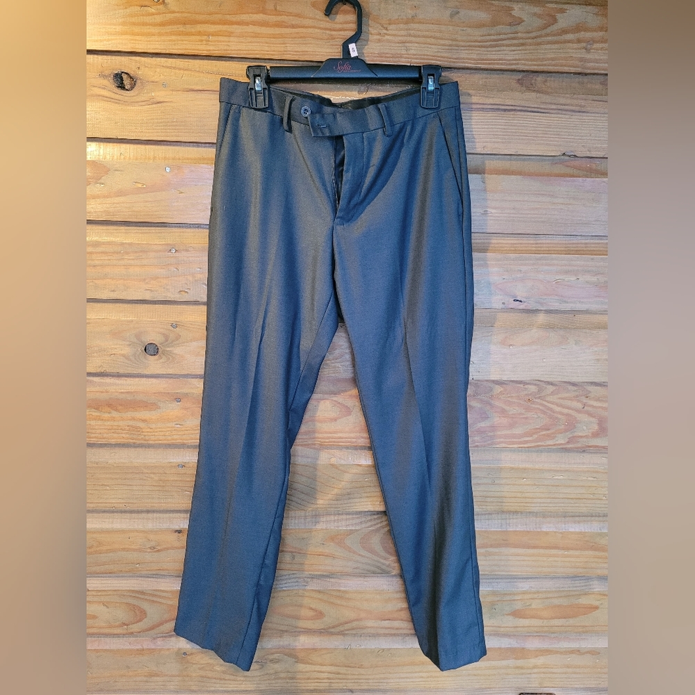 Gray men's dress/suit pants slim fit